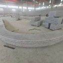 泰安 芝麻白异形坐凳，自然面光面弧形加工