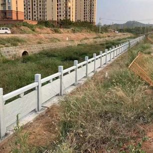 泰安 白麻河道栏杆效果展示图