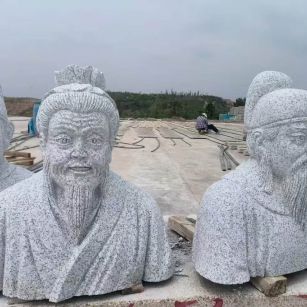 泰安 白麻花岗岩石材人物立体雕刻