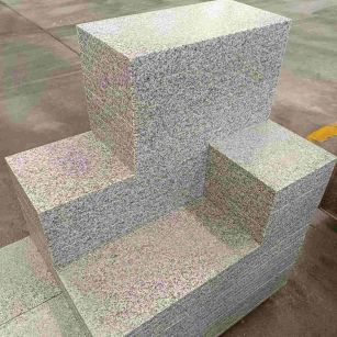 泰安 白麻花岗岩荔枝面地铺石