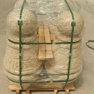 泰安 黄金麻异形定制雕花——棒棒糖挡车柱