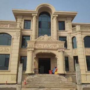 泰安 黄金麻花岗岩别墅外墙干挂