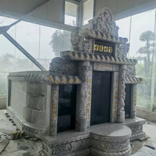 泰安 芝麻白墓碑效果展示图