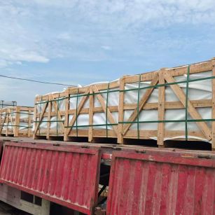 泰安 芝麻白花岗岩地铺石出口专车-泰国游