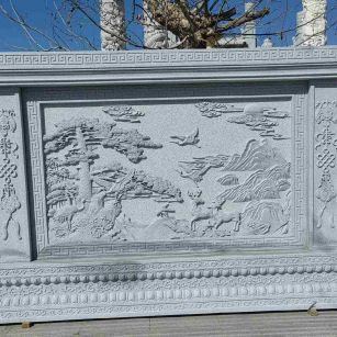 泰安 芝麻白大型照壁，屏风，影壁