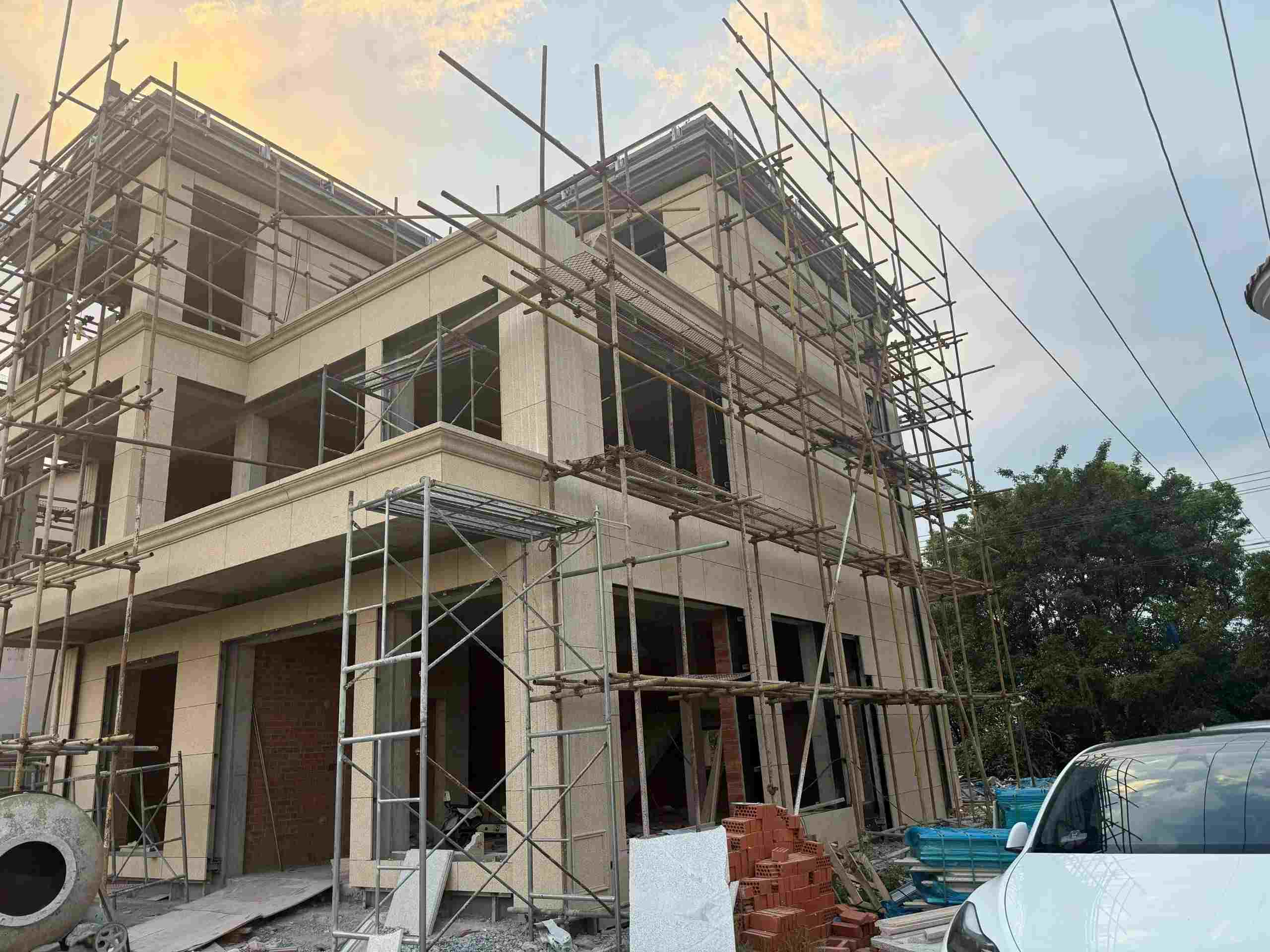 泰安 黄金麻荔枝面花岗岩外墙干挂