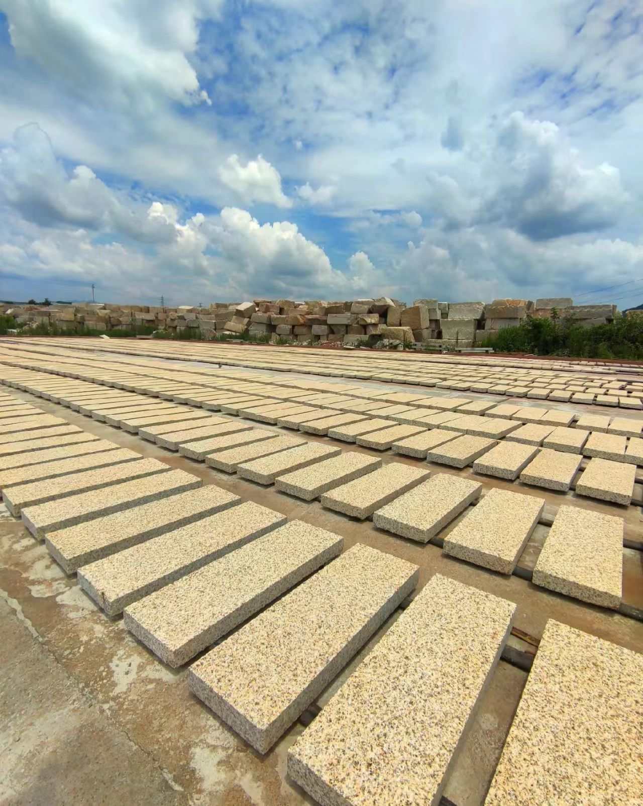 泰安 黄金麻花岗岩荔枝面地铺石防护中