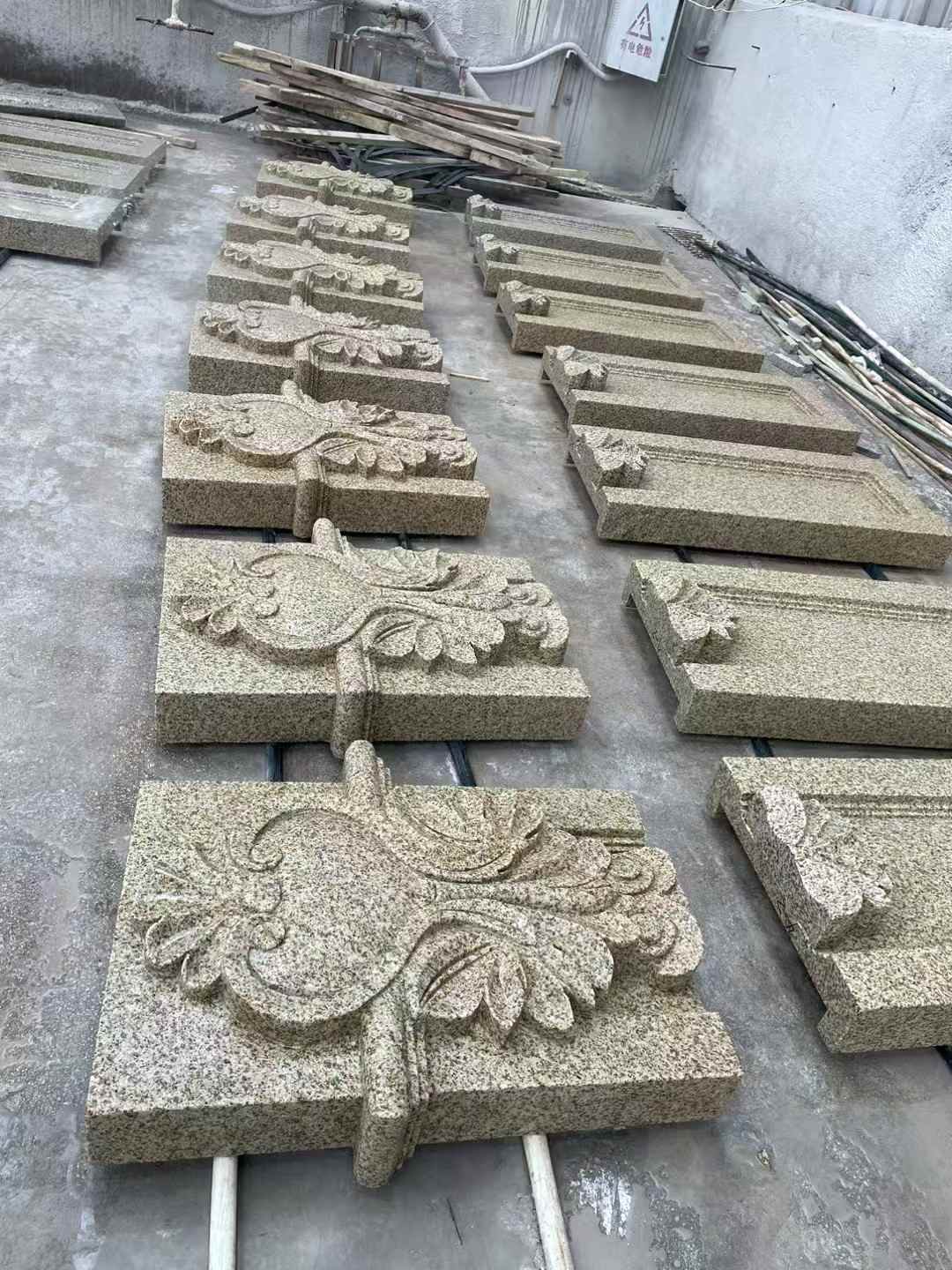 泰安 黄金麻花岗岩别墅外墙雕刻板