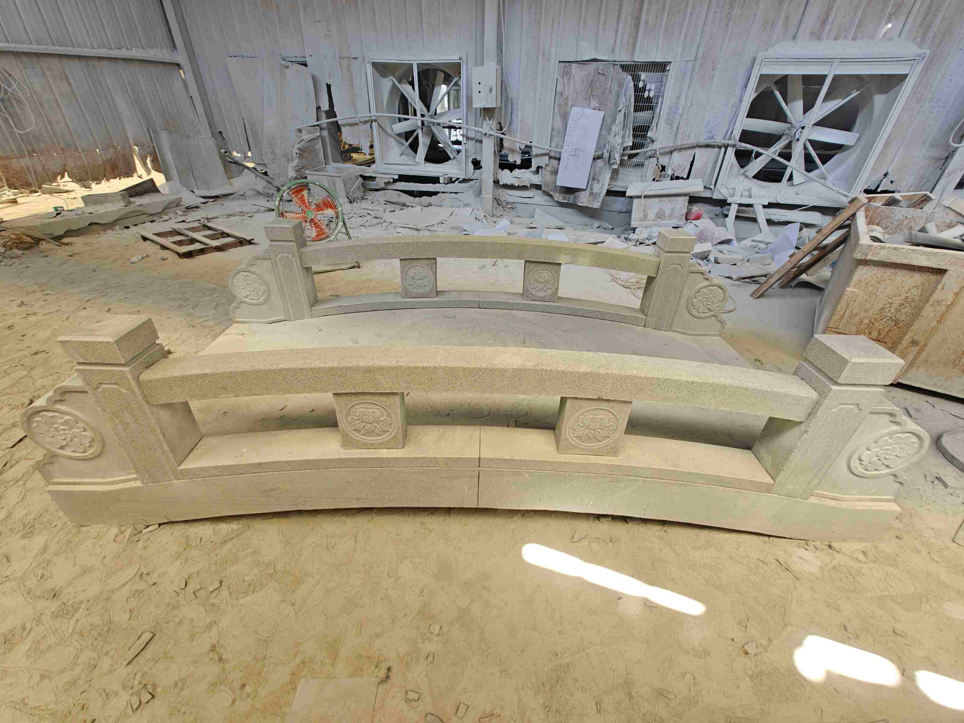 泰安 芝麻灰花岗岩异形加工-拱桥，石桥