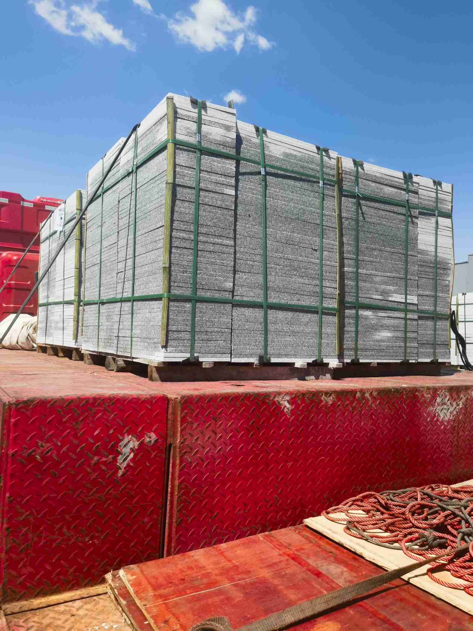 泰安 芝麻白火烧规格板地铺石300*600/600*600