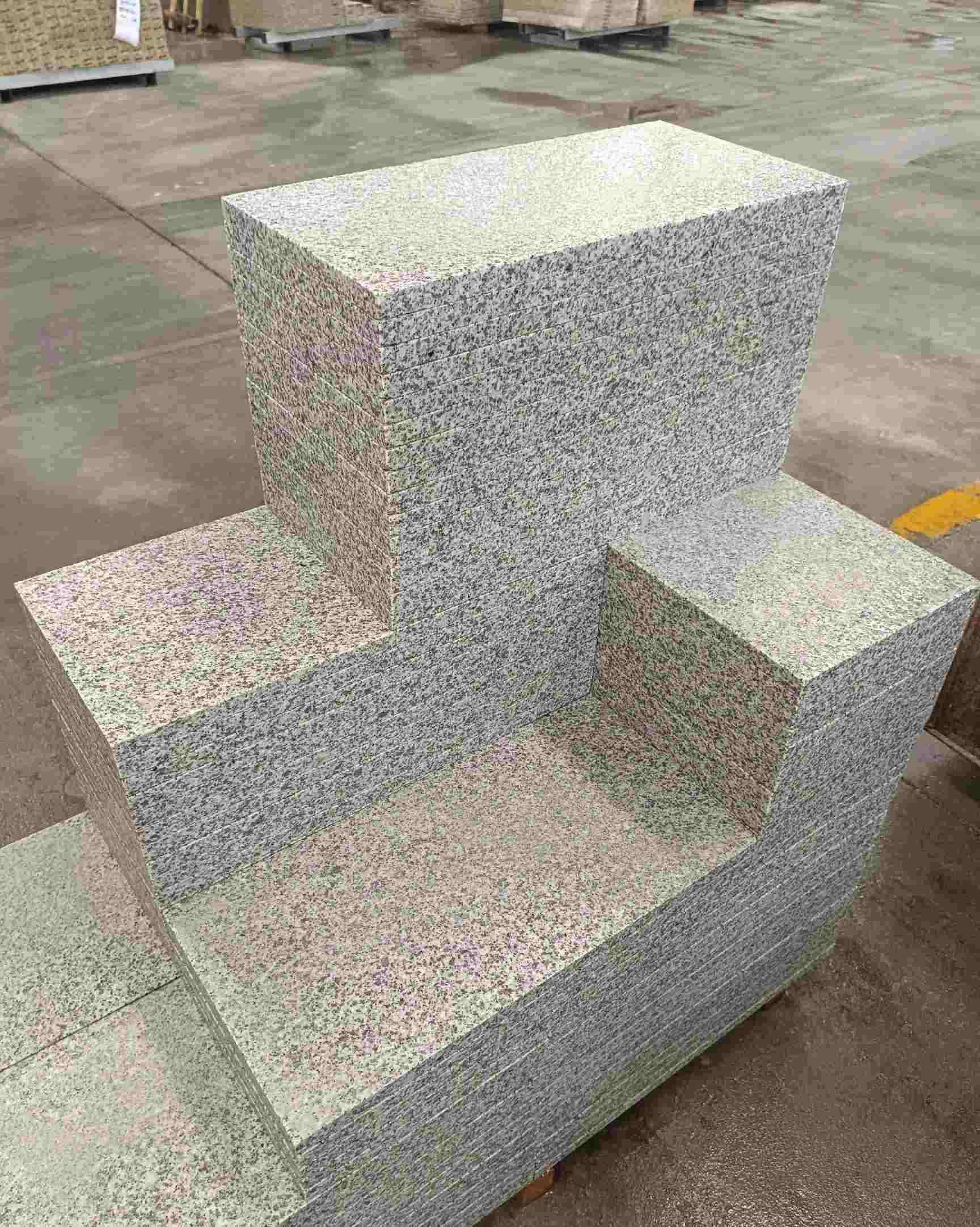 泰安 白麻花岗岩荔枝面地铺石